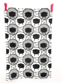 Village And Home Tea Towel Black And White